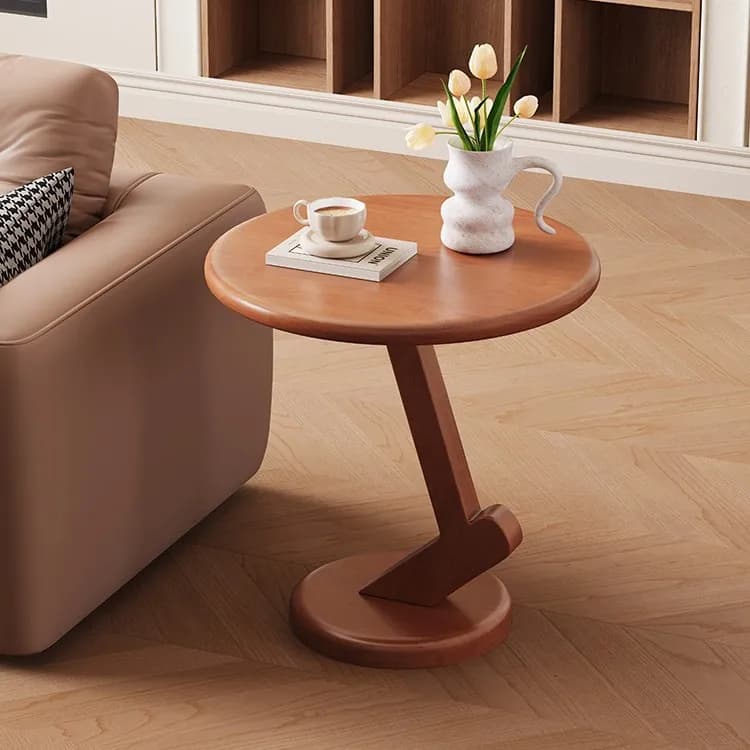 HYS solid wood removable sofa side table modern simple coffee table small apartment household living room sofa side table rack