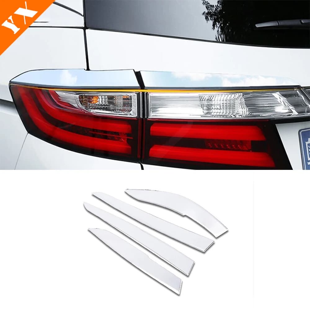Car Chrome Garnish Tail Light Trim Rear Lamp Eyebrow Trim Protector Decor Sticker Cover For Honda Odyssey Accessories 2015-2020