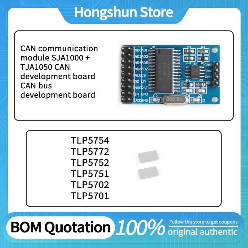 TLP5772 TLP5752 TLP5751 TLP5702 TLP5701 TLP5754 CAN communication module SJA1000 + TJA1050 CAN development board