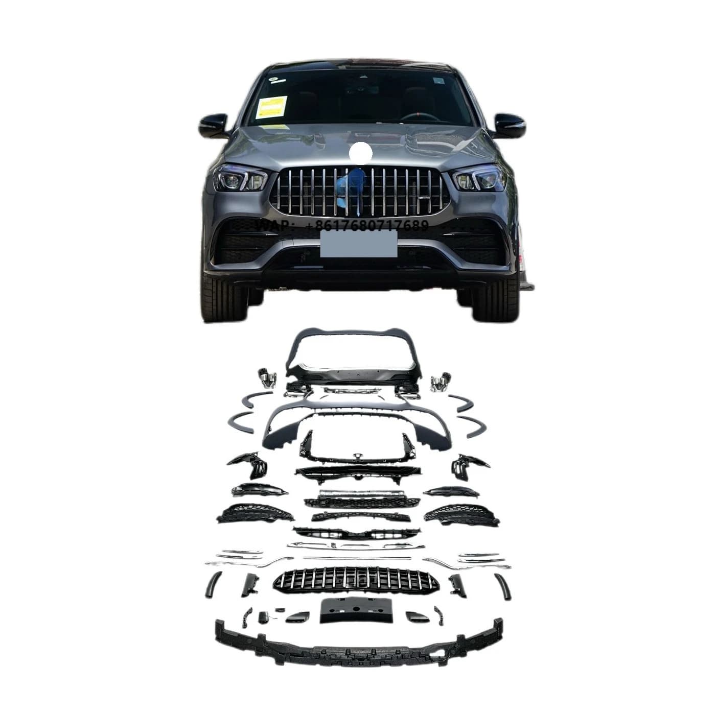 High-quality Hot-selling GLEW167 Upgraded GLE 53 Body Kit Front and Rear Bumpers for -Benz