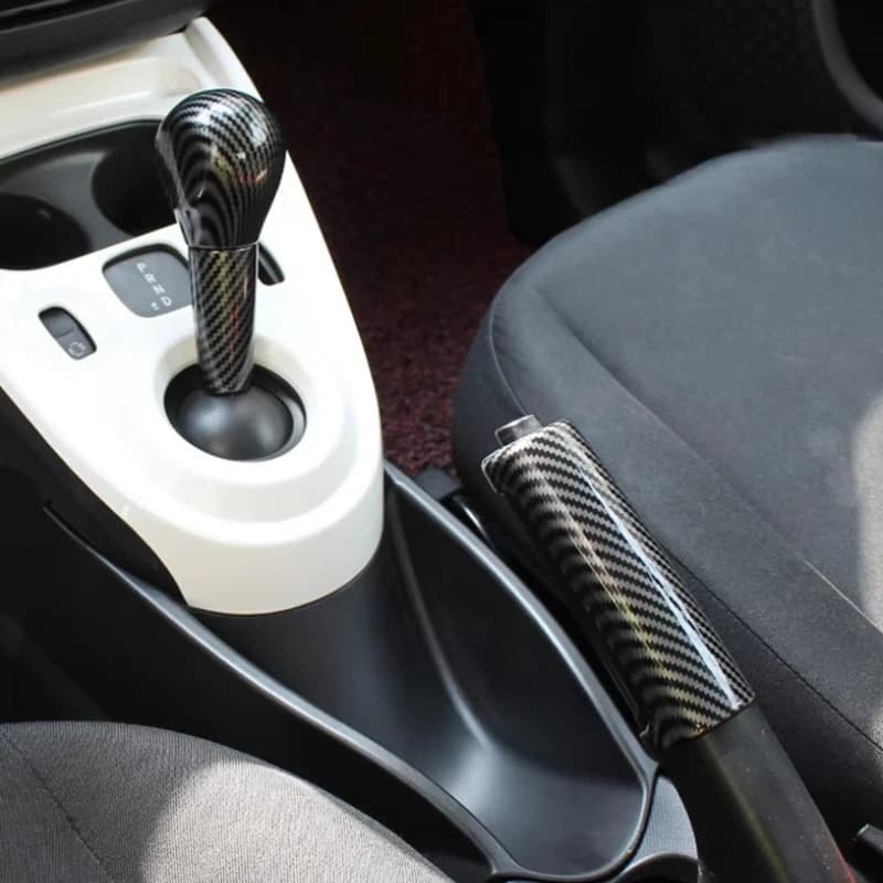 For Smart 453 Fortwo Forfour 16-21 Car Gear Head Cover Gear Handle Handbrake Shell  Decorative Stickers Interior Car Accessories