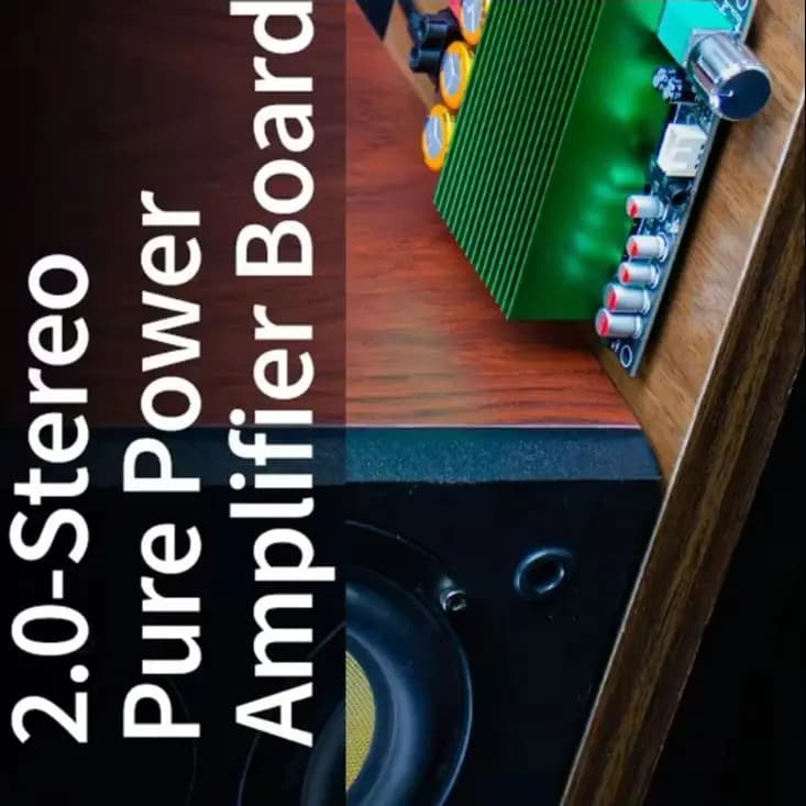 TPA3255 Pure Post Stage Amplifier Board 600W*2 2.0 Channel, Class D Stereo Power Amp DC24-48V with Undervoltage Protection