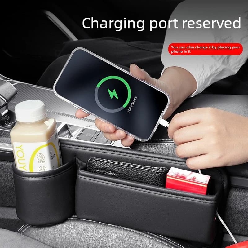 Car Seat Gap Organizer Storage Box Universal Multi-function Pocket Phone Cup Keys Wallet Card Holder Auto Interior Accessory