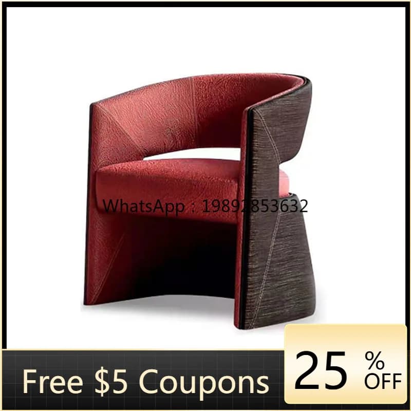 LYY Modern Minimalist Hotel Lobby Home Use Fixed Cotton Aluminum Alloy Leisure Chair