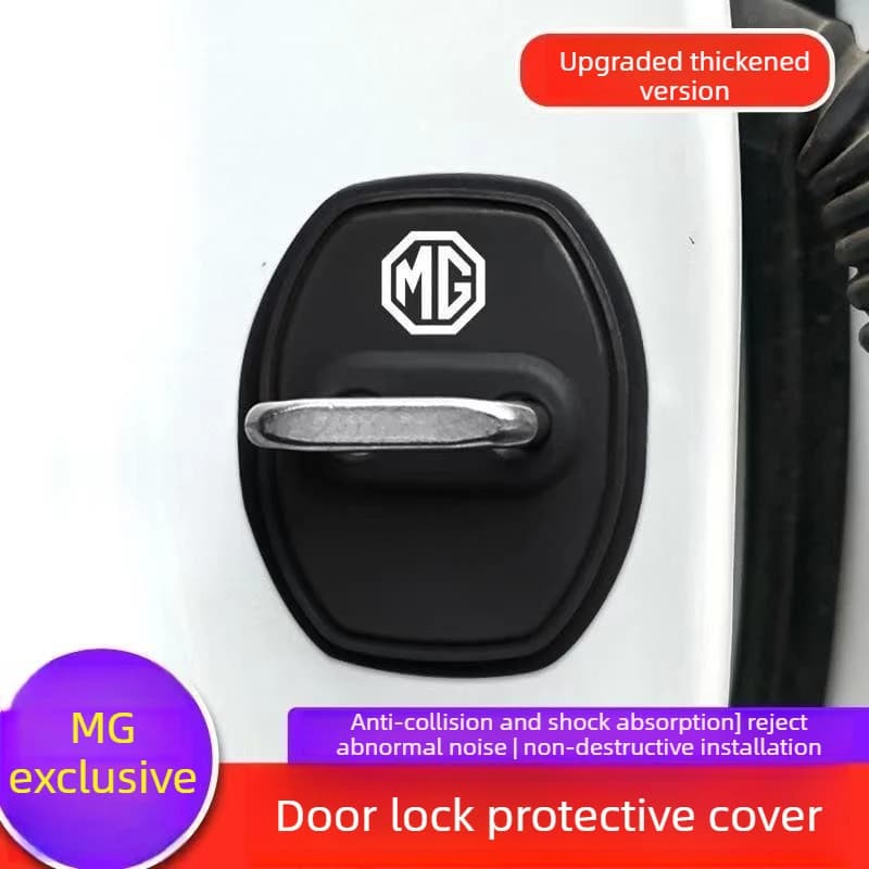 4pcs for MG4 EV ZS MG5 Automotive Door Lock Cover Buckle Silicone Shock Absorber Cushion Door Protection Cover