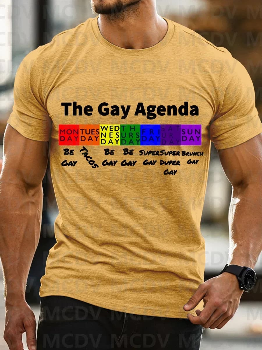 Rainbow Skeleton Hands Apparel For LGBTQ+ Rights Activism Music Lover Casual Print T-shirt