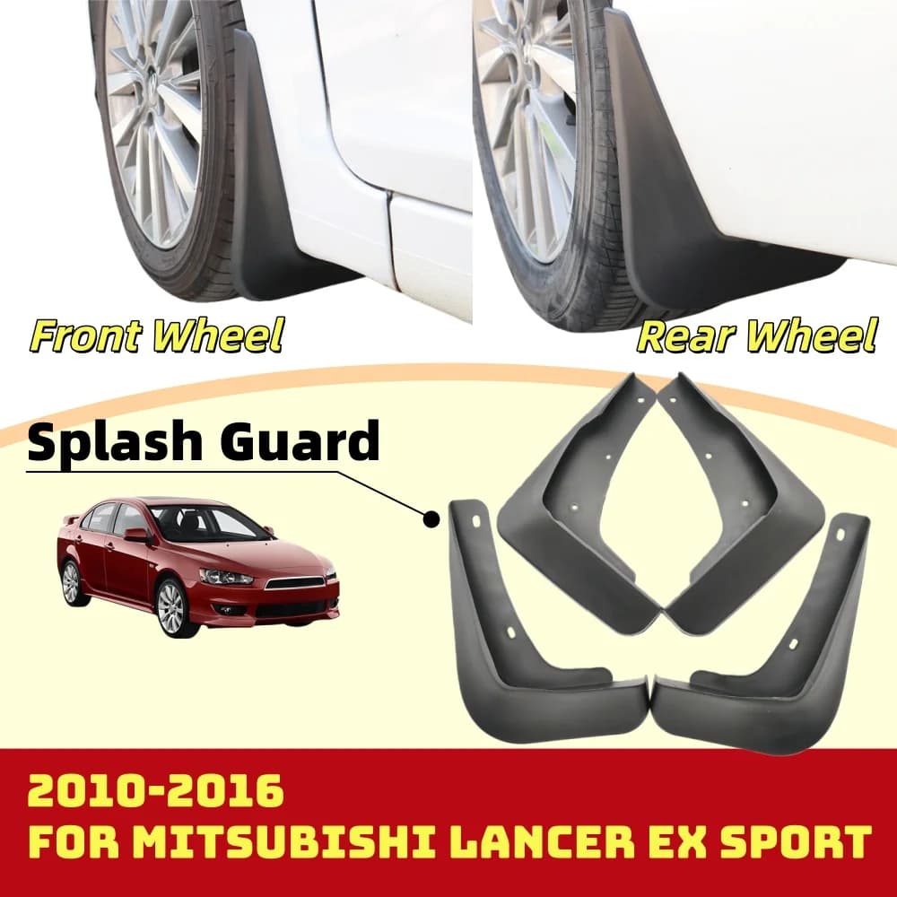 Splash Guard For Mitsubishi Lancer EX Sport 2010 2011 2012 2013 2014 2015 2016 Car Modification Accessory Scratch Protective