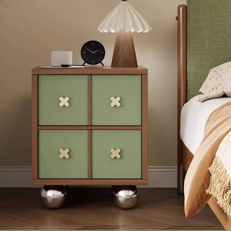 Vintage Nordic Accessories Bedside Table Drawers Corner Wooden Bedside Table Home Muebles De Dormitorio Modern Furniture