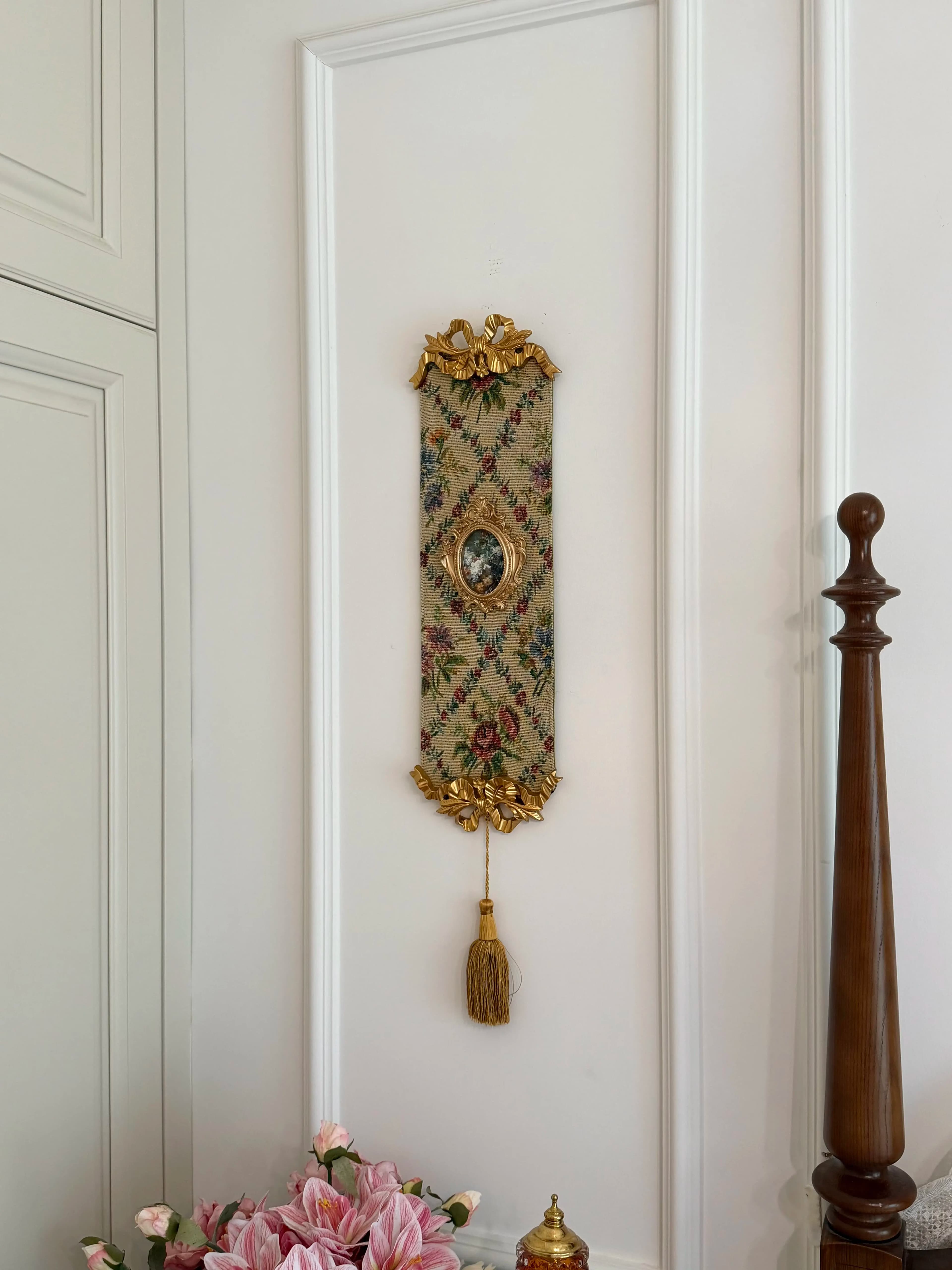 DSA antique home hanging cloth painting decorative painting bedside weaving fringed pendant bedroom wall hanging