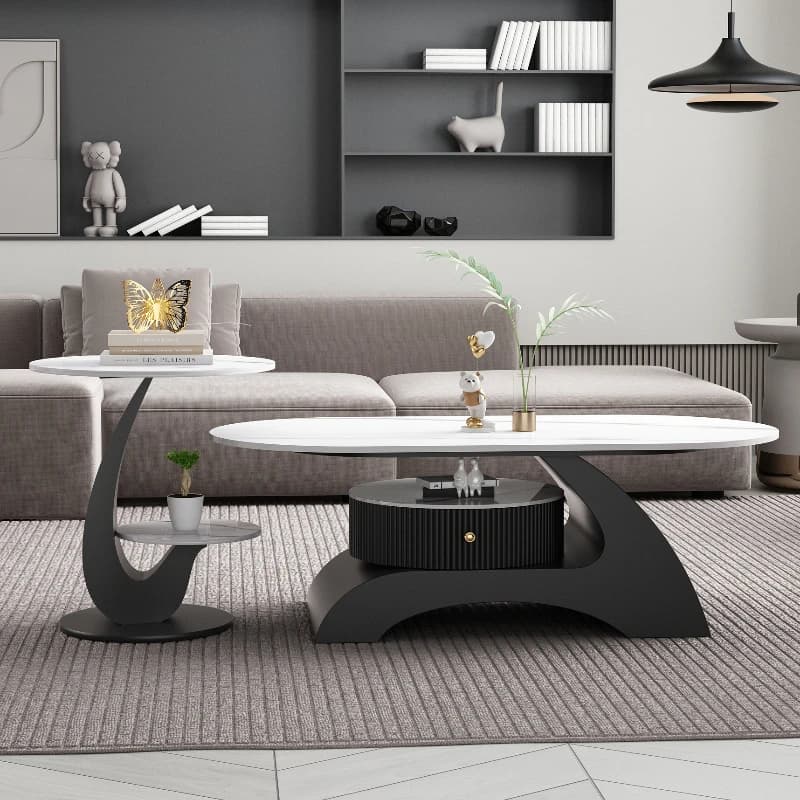 Storage Design Coffee Table Living Room Luxury Modern Cute Minimalist Organizer Coffee Table Writing Couchtisch Trendy Furniture
