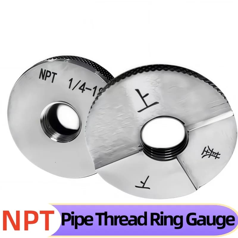 1PCS NPT Taper Pipe Thread Ring Gauge Measure Tool for Taper Pipe Threads NPT1/16-27 3/8-18 1/4-11.5 NPT2