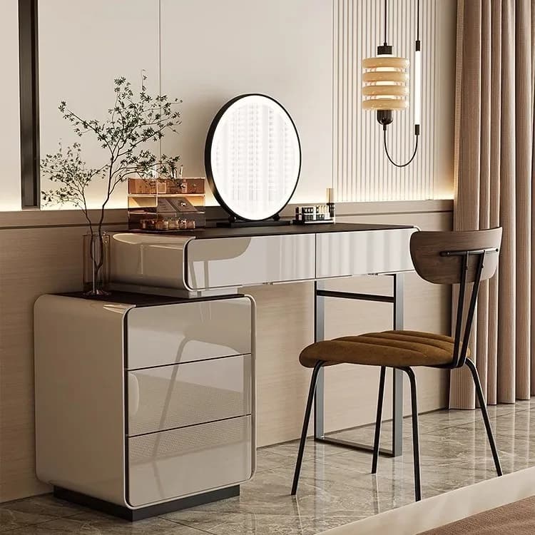 Luxury Bedroom Vanity Table Makeup Drawers Storage Dressing Table Modern Coffee Penteadeira Lounge Suite Dresser Furniture