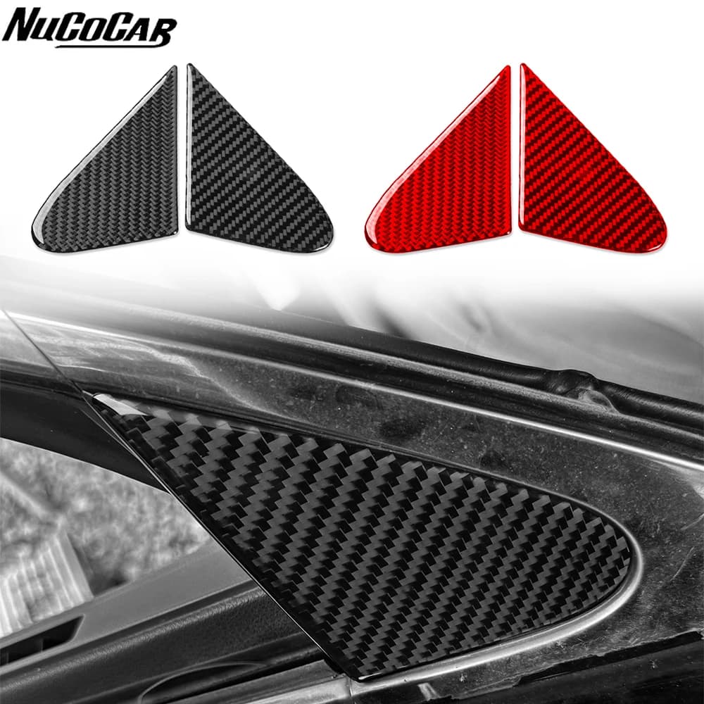 For Lexus ES ES350 ES240 2006-2012 Carbon Fiber Door A-pillar triangular panel Car Accessories Exterior Decorative Stickers