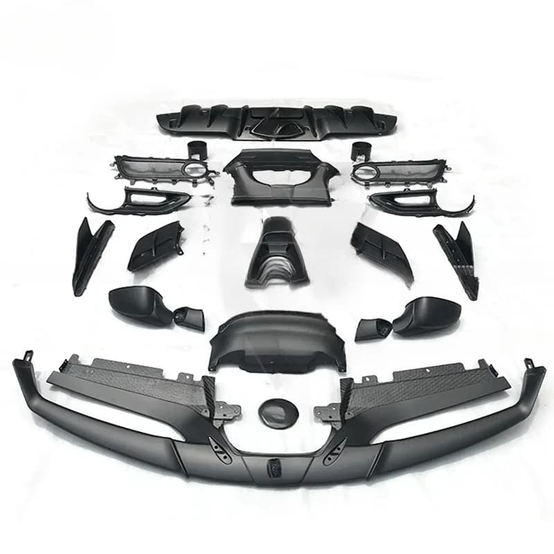 High Quality Dry Carbon Fiber Body Kit Capristo Style For 488 GTB Front Lip Side Skirts Rear Diffuser Exterior Mod Accessories