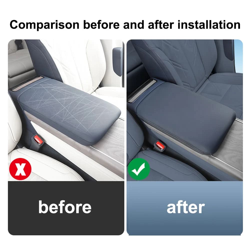 Handrail Box Protective Cover For ZEEKR 9X 2025 2026 Car Modification Accessories Original Ccolor Leather Cover Scratch-resistan