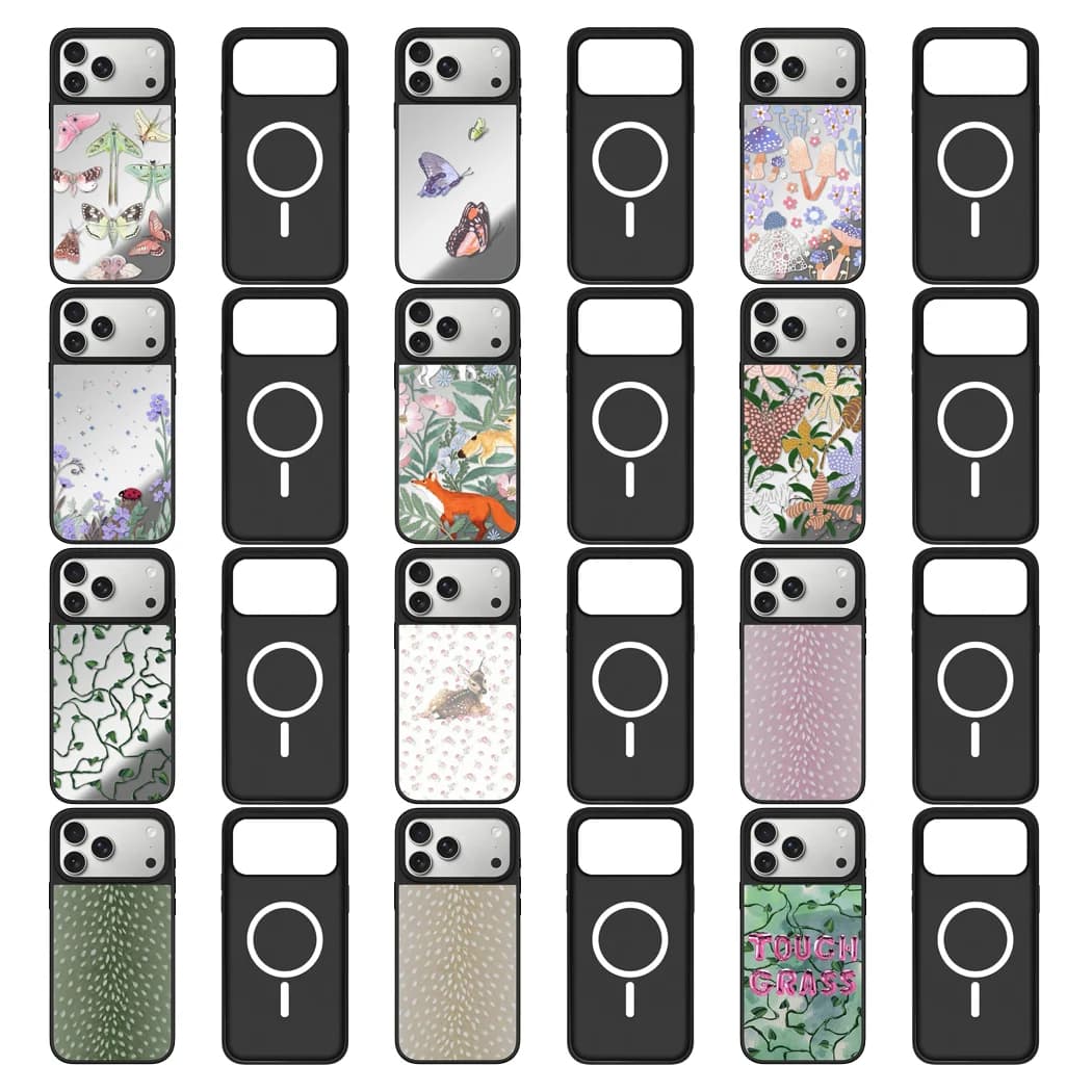 Jungle Animals Pattern Mirror Surface Magnetic Phone Case Cover for IPhone 12 13 14 15 16 17 Pro Max Case for IPhone 17 Air