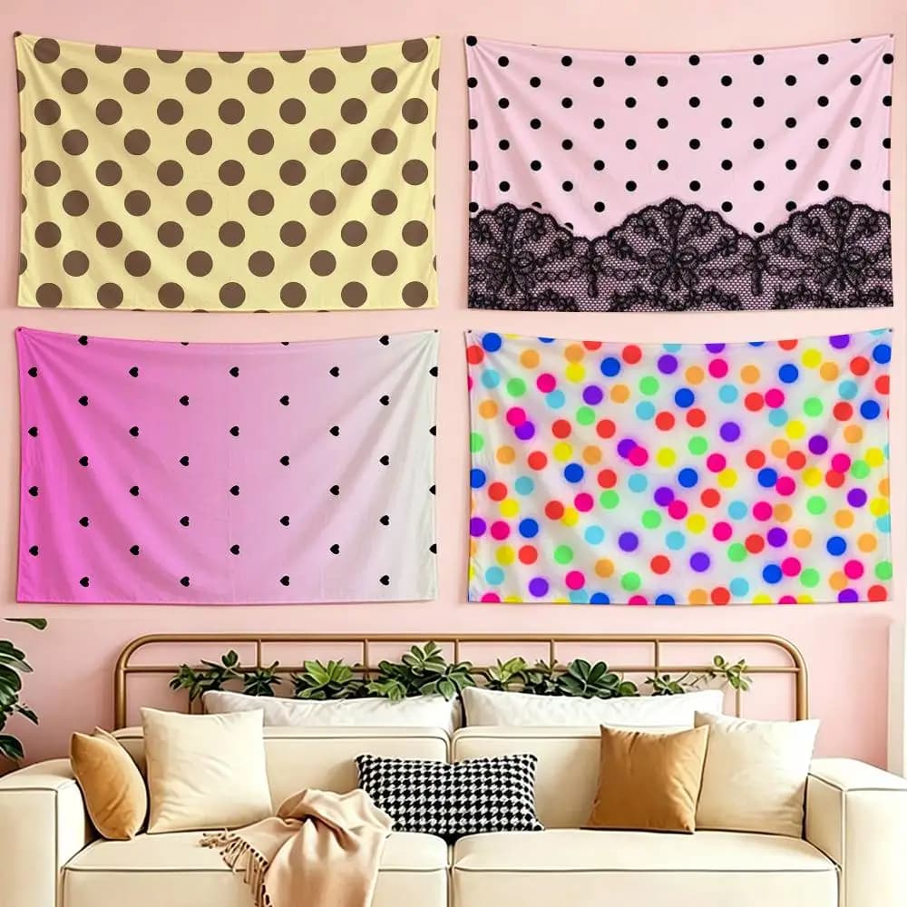 Fashion P-Polka Dot Figure flag Suitable For Party Club Outdoor Interior Wall Decoration Banner Fans Gift
