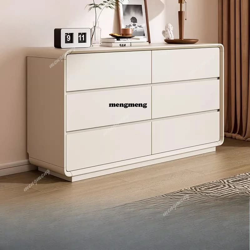 Solid wood bedroom storage cabinet large capacity bedside cabinet living room wall eight bucket cabinet