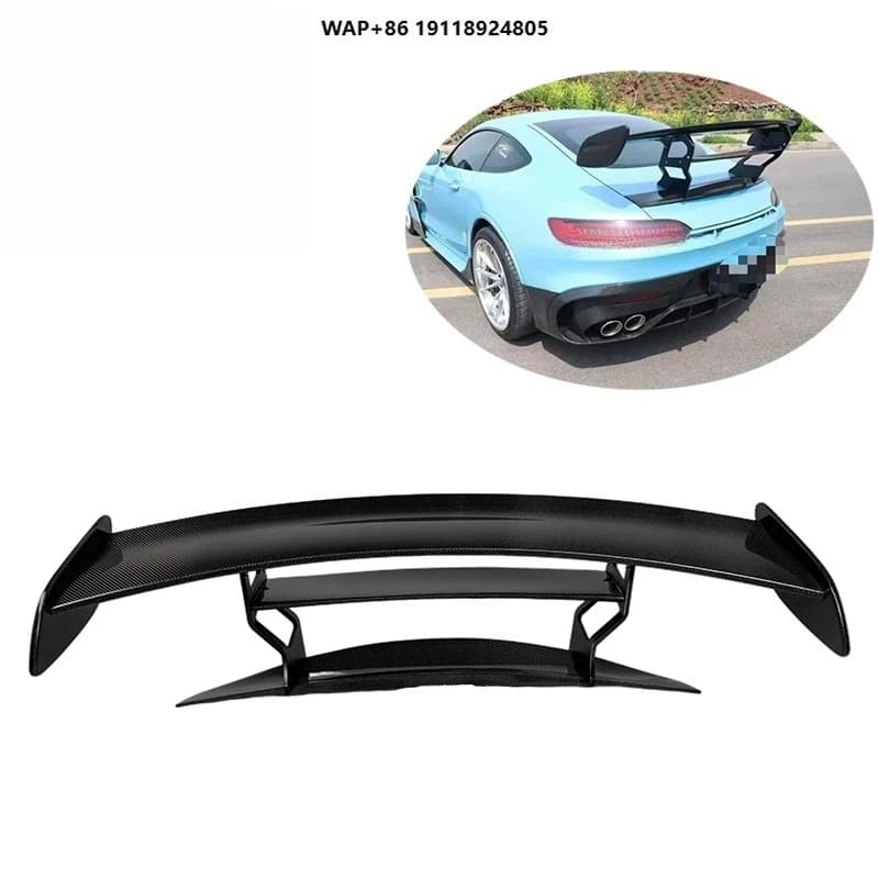 BS Style Lightweight Carbon Fiber Spoiler Hot Sale Rear Wing for  Amg Gt Gts
