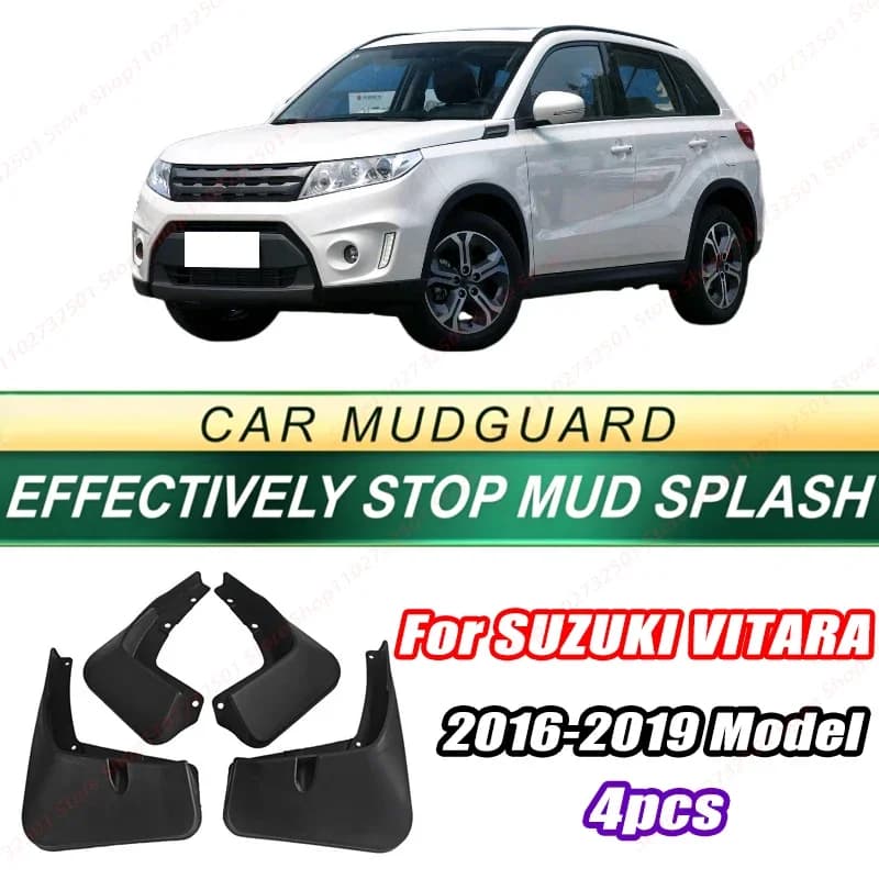 For SUZUKI VITARA 2026-2019 Model 4PCS Front Rear Mud Flaps Splash Guards Fender Mudguards Auto Accessories