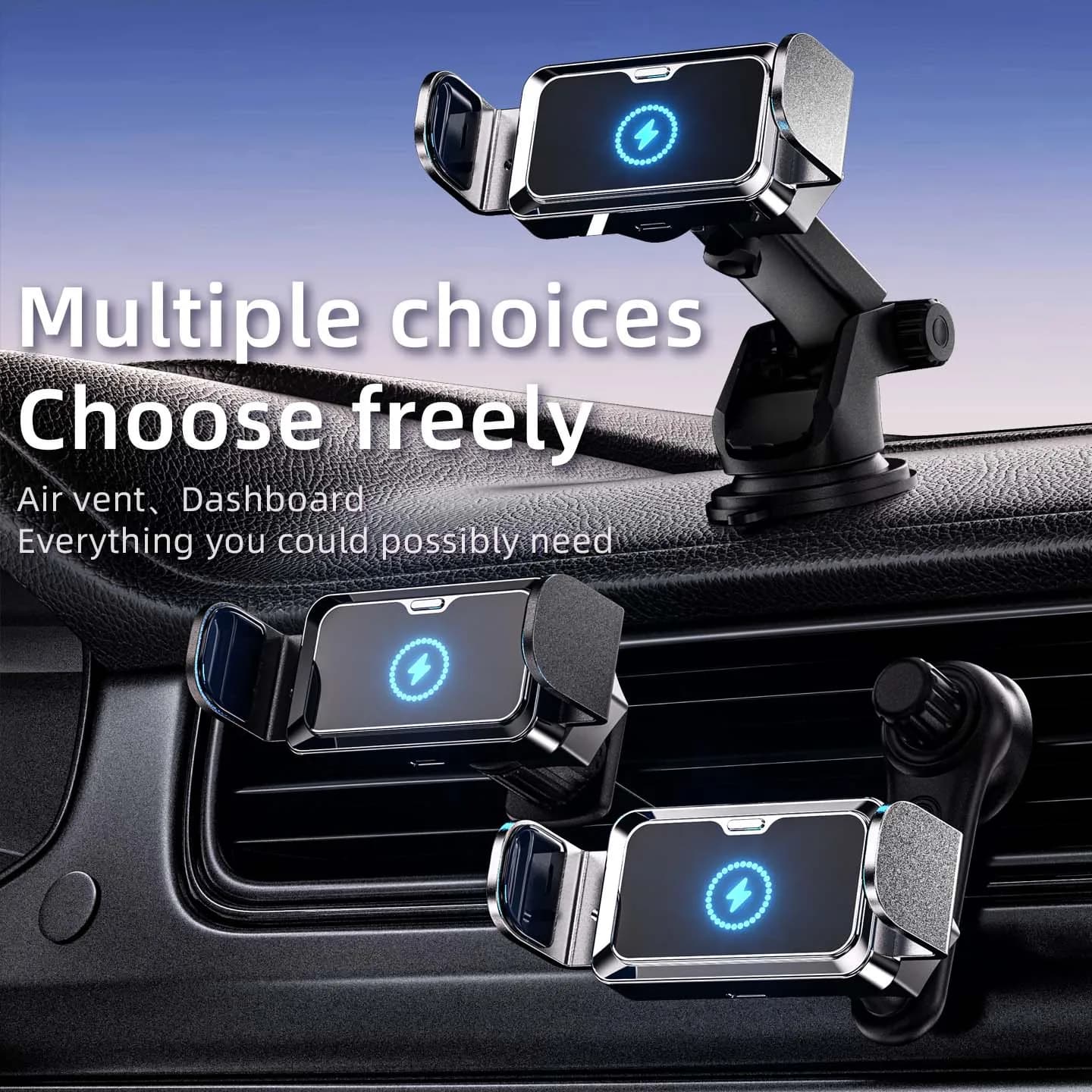 For Honda CRV Fit HRV Civic Accord Car mobile phone holder for special vehicles Car air outlet navigation Wireless fast charging