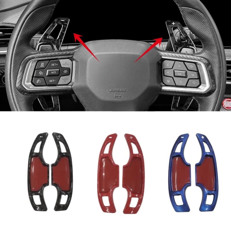 For Ford Mustang GT Dark Horse EcoBoost 2024 2025 2026 Car Steering Wheel Shift Paddle DSG Extension Trim