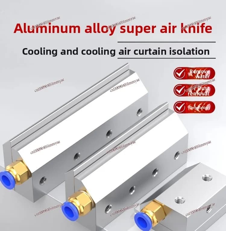 Aluminum alloy super air knife compressed air industrial nozzle blowing water and dust air compressor  knife