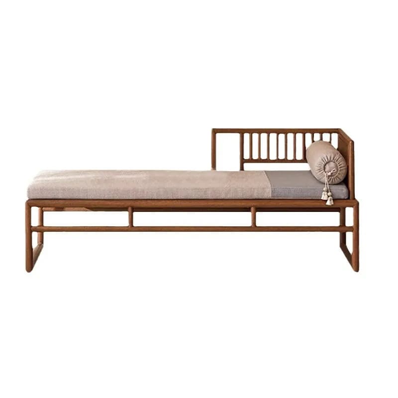 CX new Chinese-style small apartment bedroom solid wood chaise longue, beauty, recliner