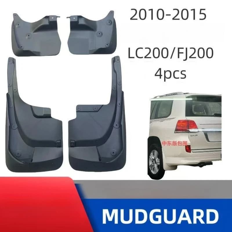 Wheel Splash‑guard Mud Flap Set Fits LC200 FJ200 Middle‑East Spec, Vehicle Exterior Anti‑mud Protective Accessories