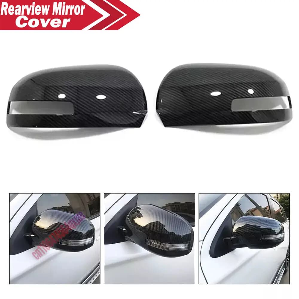 For Mitsubishi Outlander ASX 2013-2021 ABS Plastic Car Rearview Side Mirror Cover Wing Cap Exterior Door Trim Adhesive Sticker