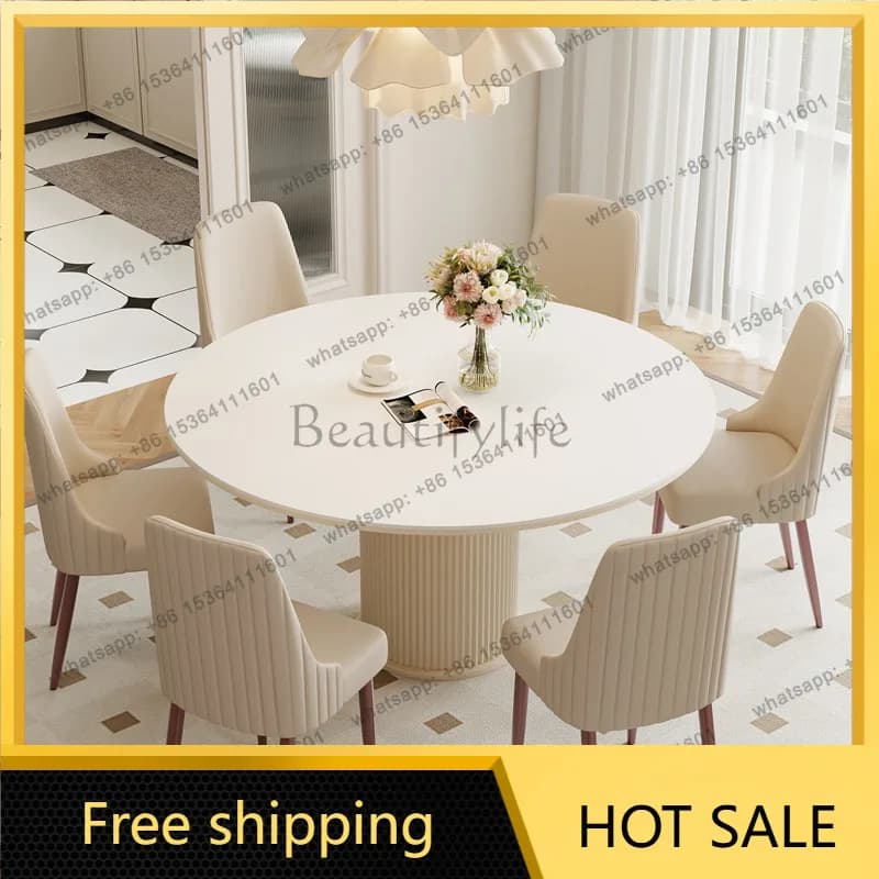Lounge Writing Dining Table Restaurant Modern Kitchen Coffee Designer Dining Table Round Conference Muebles Salon Furniture