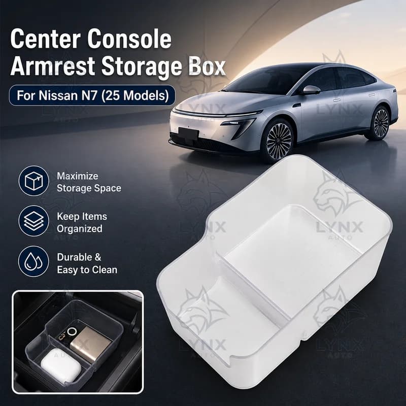 For Nissan N7 Center Console Armrest Storage Box Car Organizer Compatible with 25 Models Auto Accessories Upgrade Parts