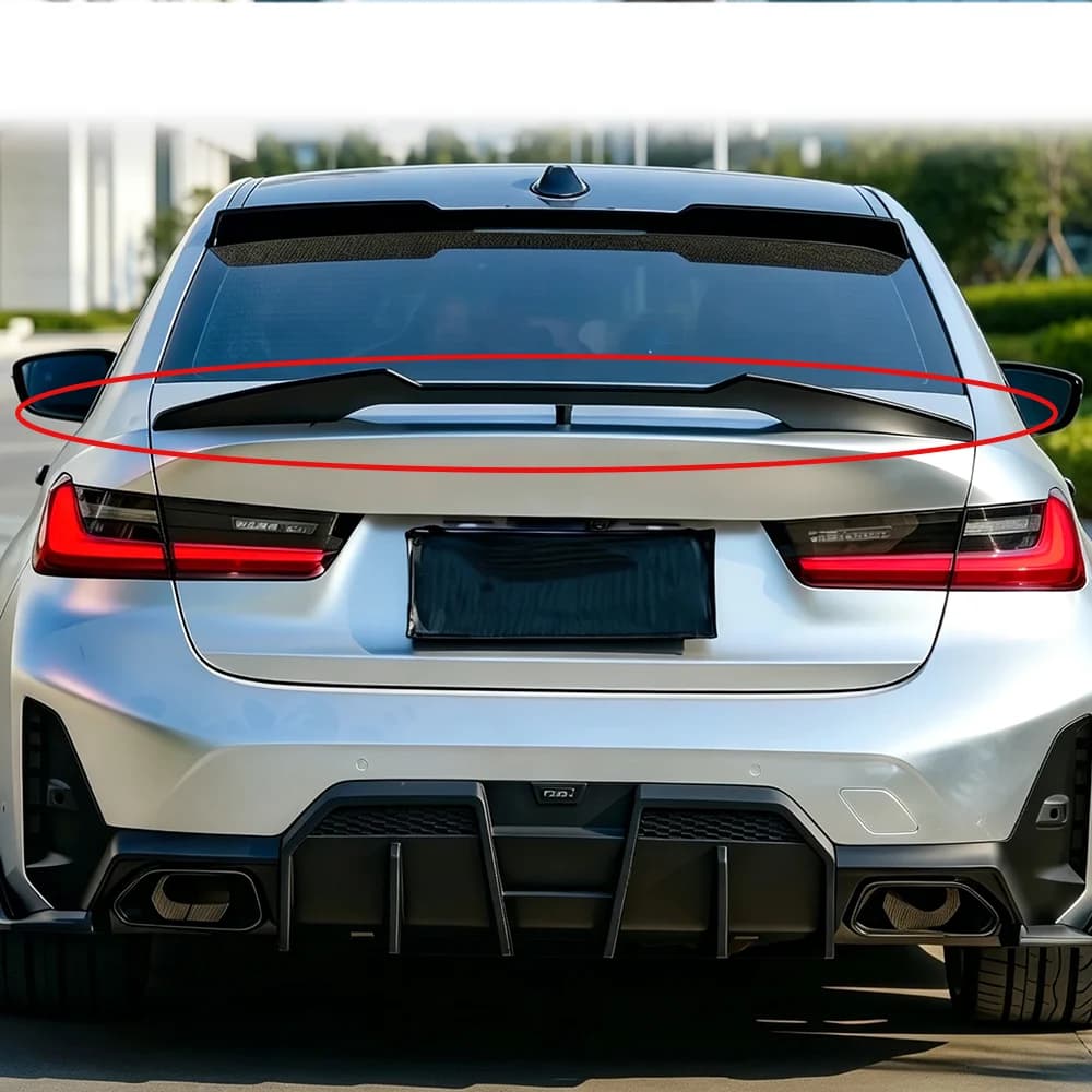 For BMW 3 Series 23-25 G20 G28 genuine carbon fiber trunk modification wing pressure wing car parts spoiler