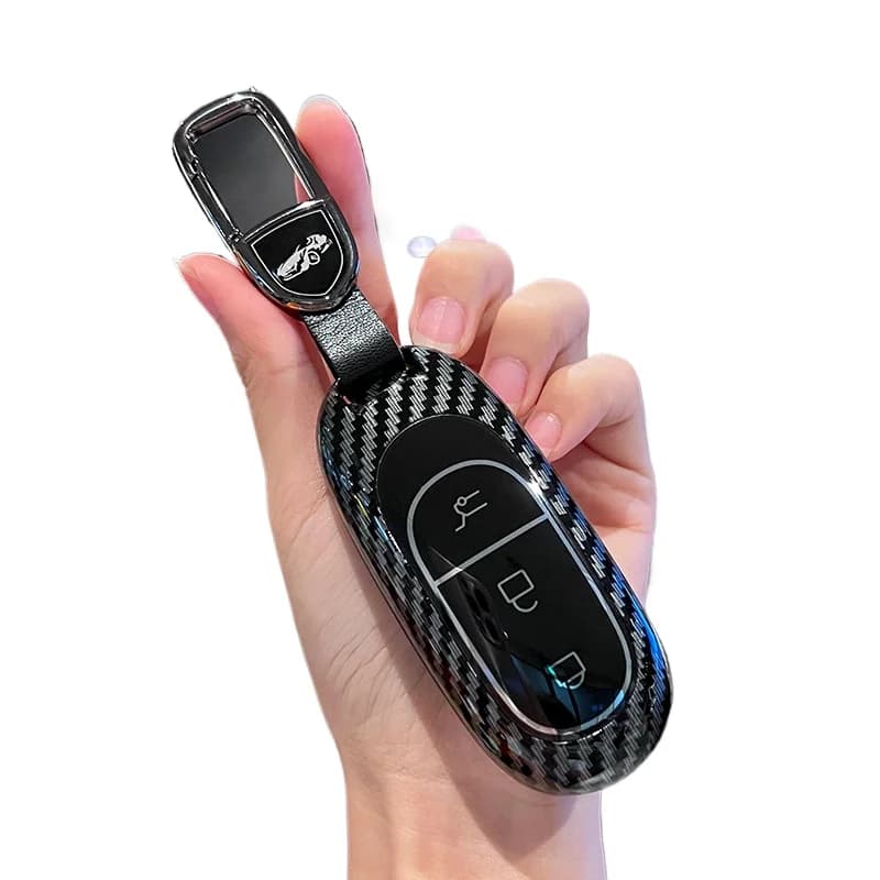 Premium ABS Key Cover Case for Leapmotor B10/C01/C10/C11/C16 (2025-2026) - Durable Protective Shell Key Bag Chain