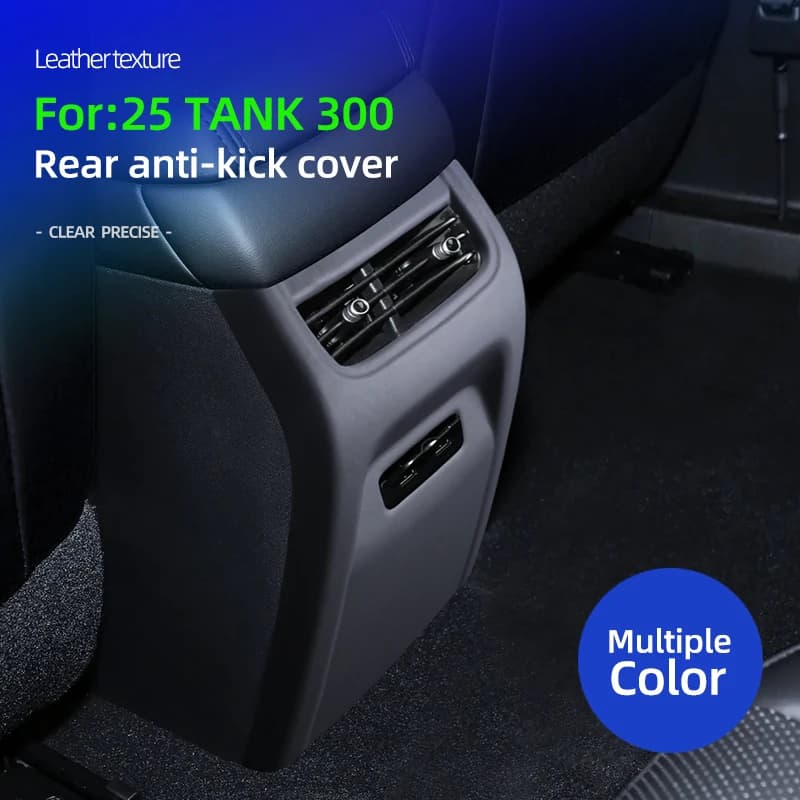 Leather Car Interior Modification Rear Anti-kick Panel Cover For Great Wall GWM WEY Tank 500 2025 Protective Accessories