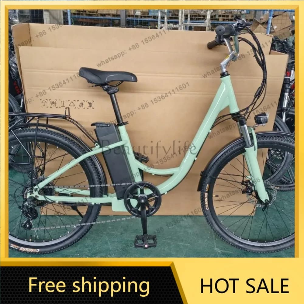 Factory Direct Electric Bicycle Lady New Energy Battery Life Electric Power Women's Mountain Bike