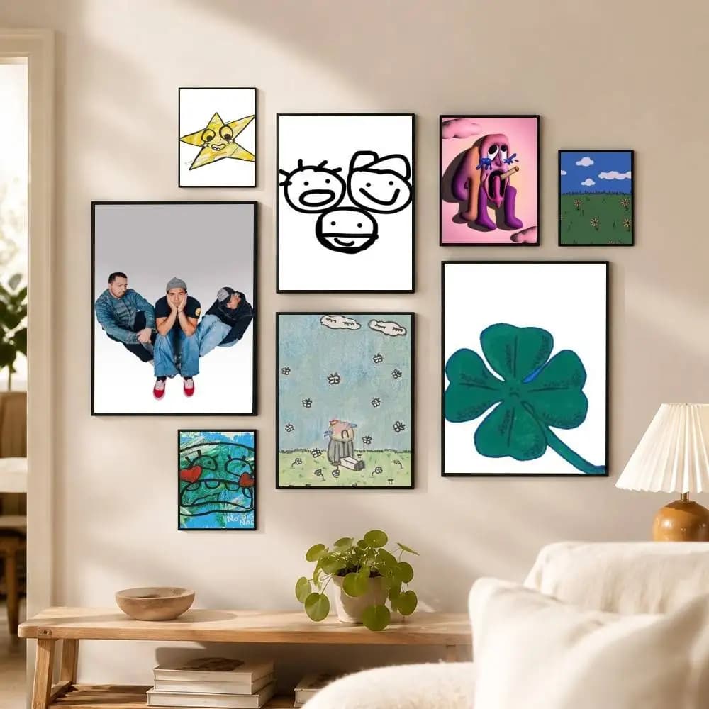 L-Latin M-Mafia  Poster High Quality Dorm Living Room Aesthetic Wall Decoration Painting Stickers Gift
