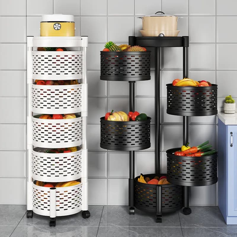Kitchen Multifunctional Storage Shelf Household Storage Rack Floor to Floor Multi-layer