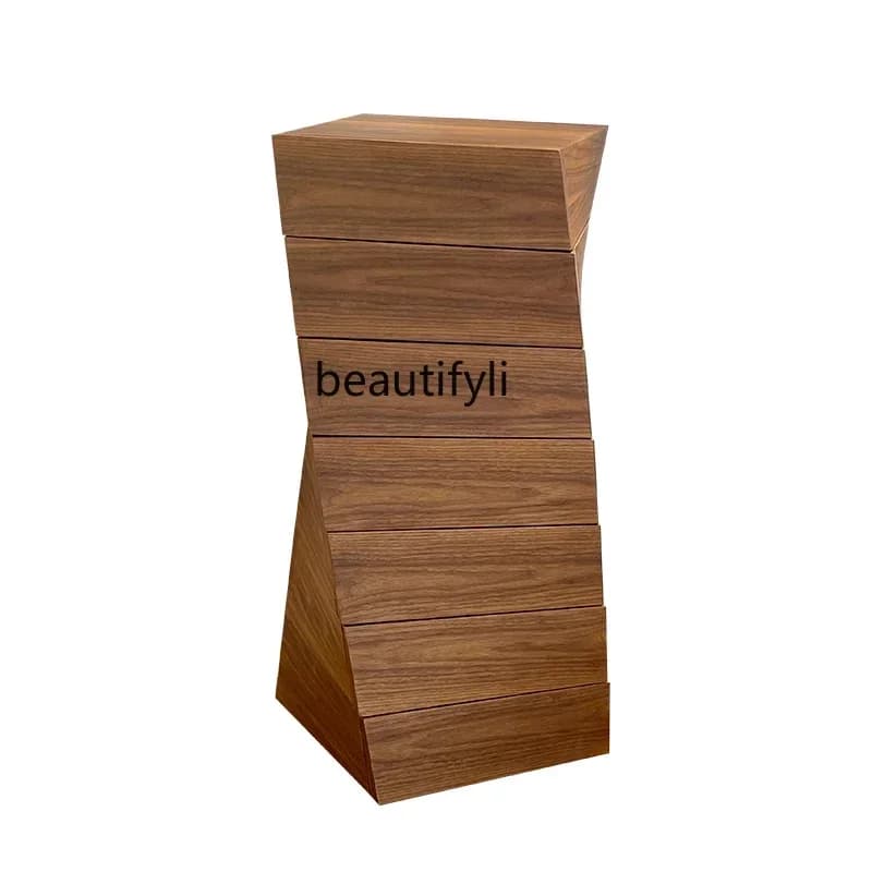 cc182French walnut home light luxury chest side cabinet antique designer R