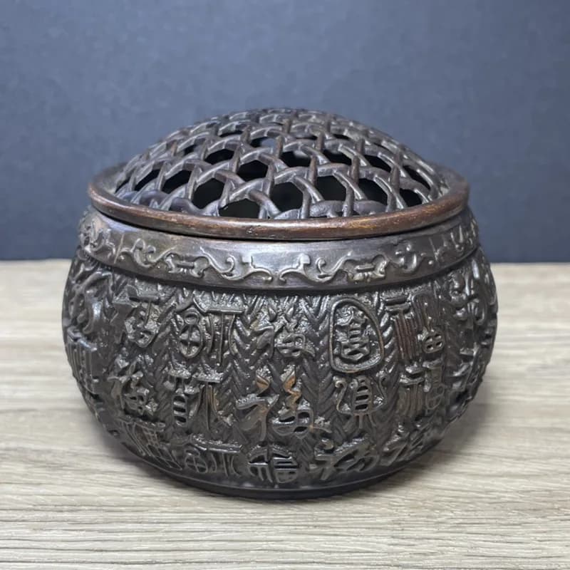Net Cover Baifu Incense Burner Home Decoration Gift Craft Indoor Coil Incense Burner Aromatherapy Burner