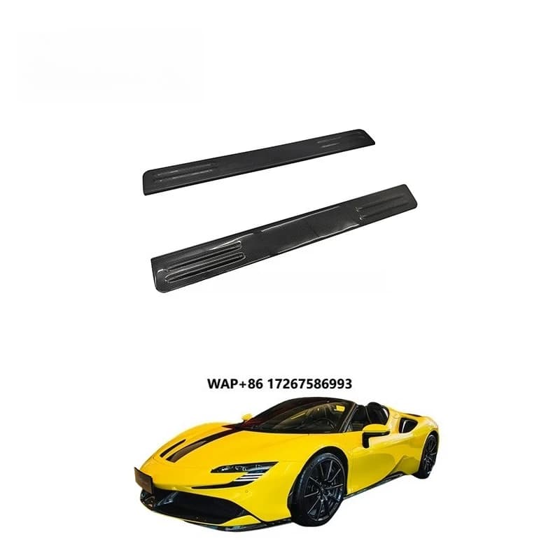 OEM Style Dry Carbon Interior Decoration Trim Door Sills for SF90