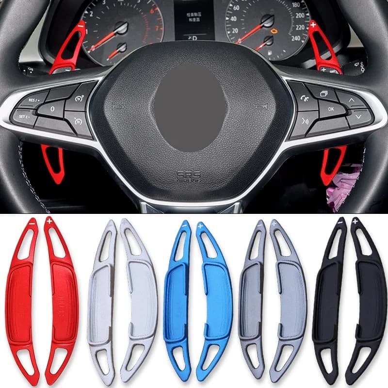 Alloy Shift Paddle For Renault Clio 5 Captur 2 Arkana Zen Initiale Paris XM3 2020 Car Steering Wheel Shifter Paddles sticker