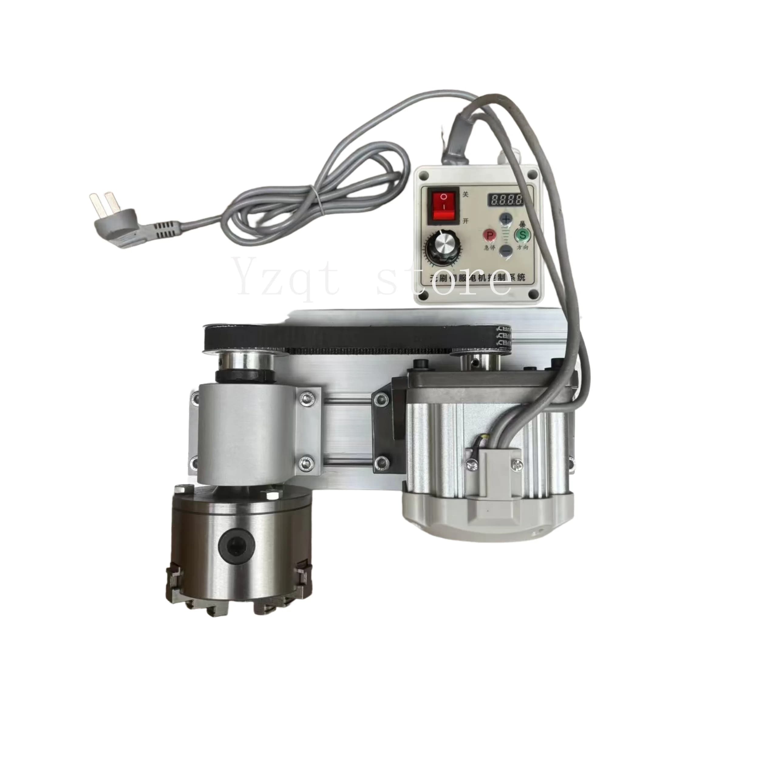 Small lathe complete set of motor chuck spindle assembly woodworking lathe bead machine electric polishing machine rod