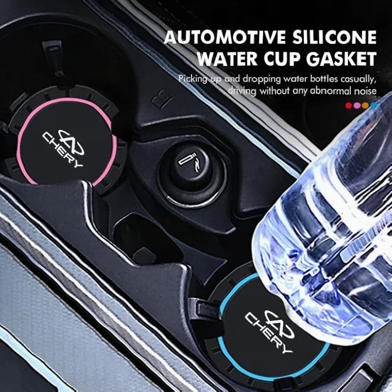 Car Cup Coaster Drink Holder Mat Cup Pad Silicone For Chery Tiggo 7 8 9 4 Pro 3X Omoda 5 E5 Jaecoo 7 8 Arrizo 8