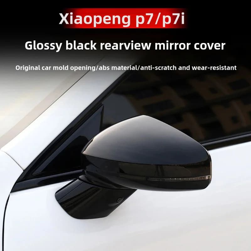 For Xpeng P7 P7i P5 2021-25 Carbon Fiber M Look Rear Mirror Cap Car Accessories Black M3 Style Cover