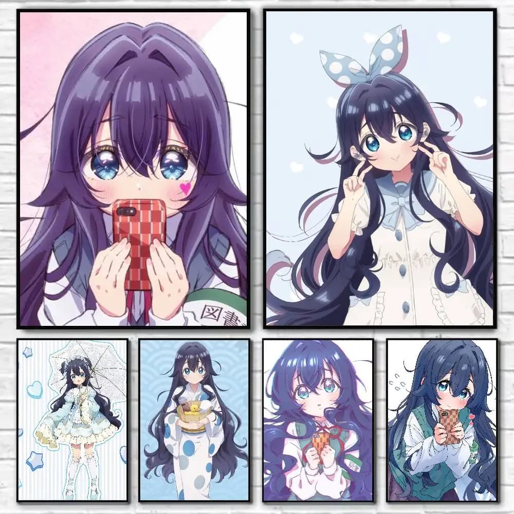 Anime S-Shizuka Yoshimoto  Poster Self-adhesive Art Waterproof Paper Sticker Coffee House Bar Room Wall Decor