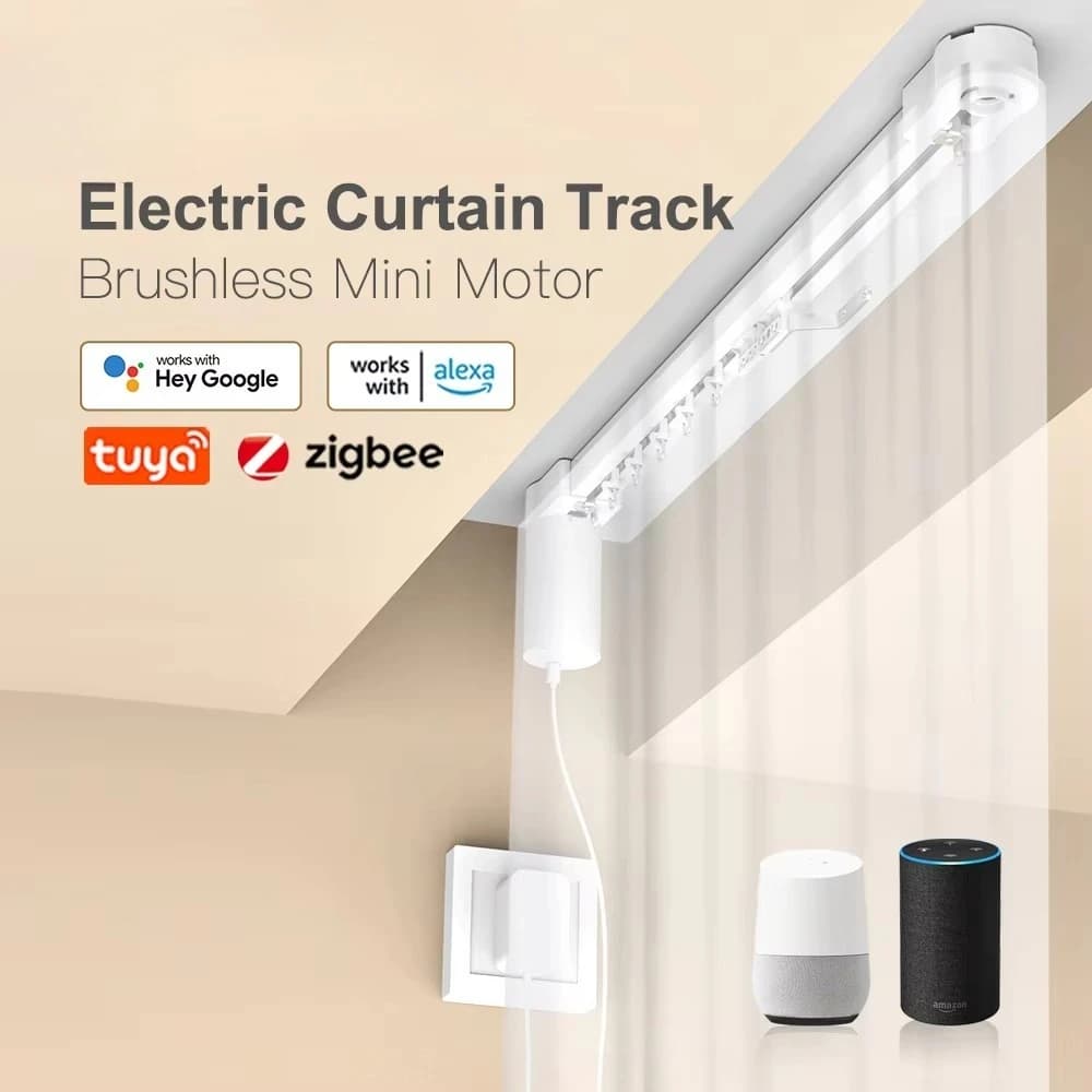 Mini Smart Matter Curtain Motor Motorized Curtain System Automatic Electric Remote Control Home Automatic Curtains