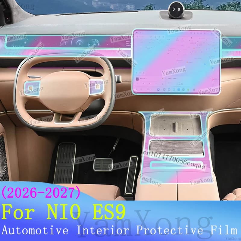 Car Interior Kit Protective For NIO ES9 2026 Center Panel Transparent Cover Sticker LED Navigation Dashboard Screen Scratch Film