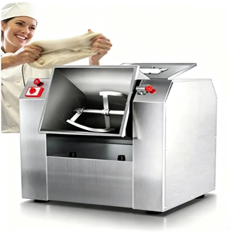 Commercial Horizontal Dough Mixing Flour Bread Dough Mixer Noodle Spiral Mixer Kitchen Kneading Machine