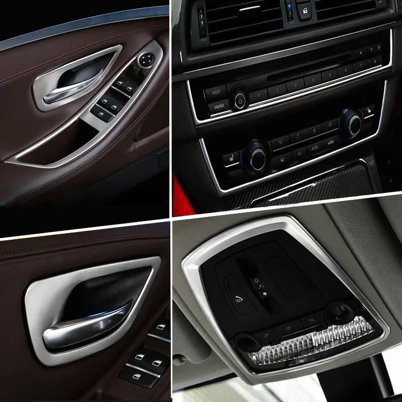 For BMW 5 Series F10 F18 2011-2017 Car Center Console Gear Shift Panel Air Outlet Frame Car Interior Door Audio Speaker Cover
